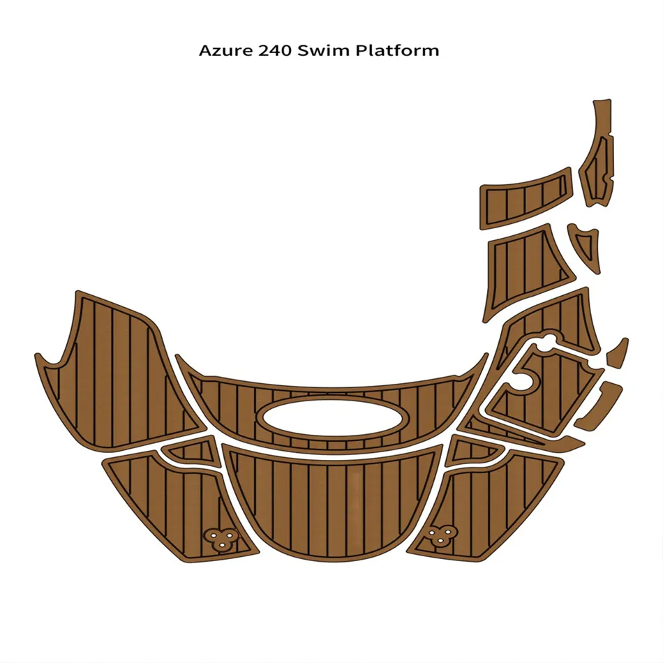 Azure 240 Plate-forme de natation Step Pad Bateau EVA Mousse Faux Teck Pont Tapis de sol Revêtement de sol SeaDek MarineMat Gatorstep Style Auto-adhésif