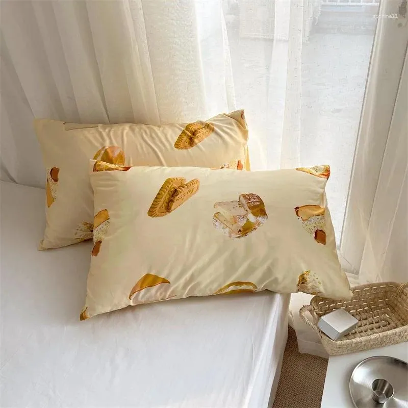 Pillow Case Creative Desserts Double Sided Printing Back Envelope Cushion Cover Pillowcase Home Dorm Room Cute Decor 48x74cm