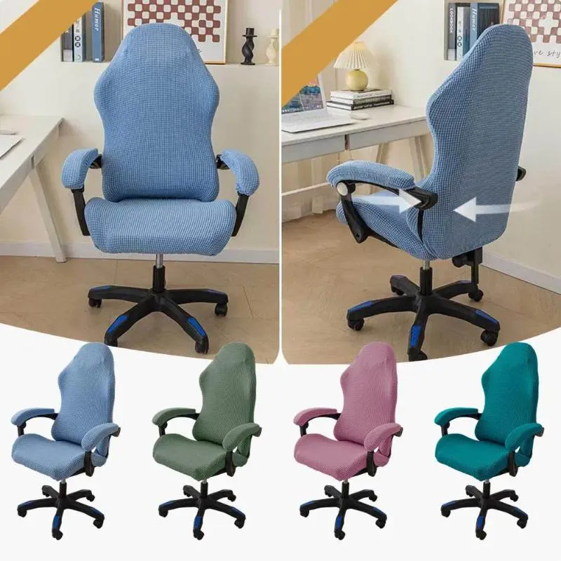 Housses de chaise Couverture de jeu de style nordique Élégante avec une élasticité douce Conception antidérapante pour ordinateur extensible