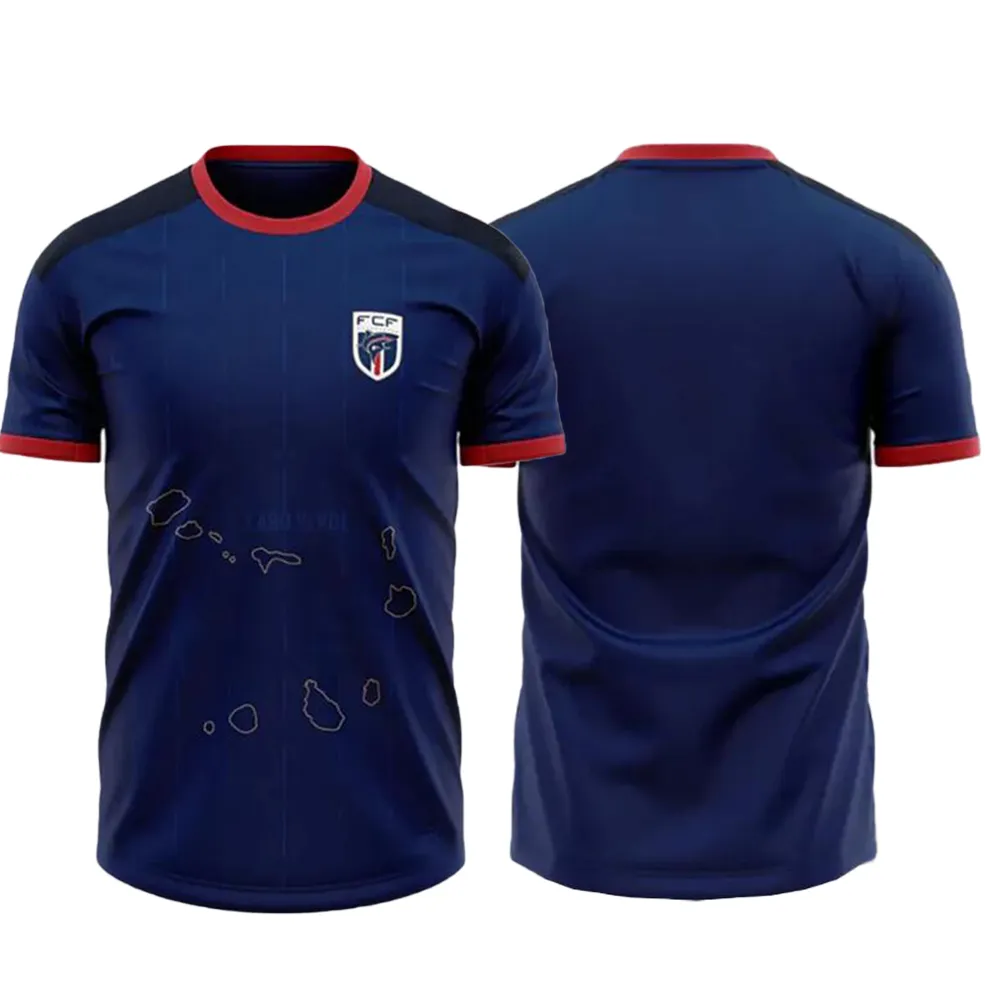 24-25 Cabo Verde Personalizado Thai Qualidade Futebol Jerseys Kingcaps Dhgate Projete Seus Próprios Esportes Sportswear Confortável Desconto Popular