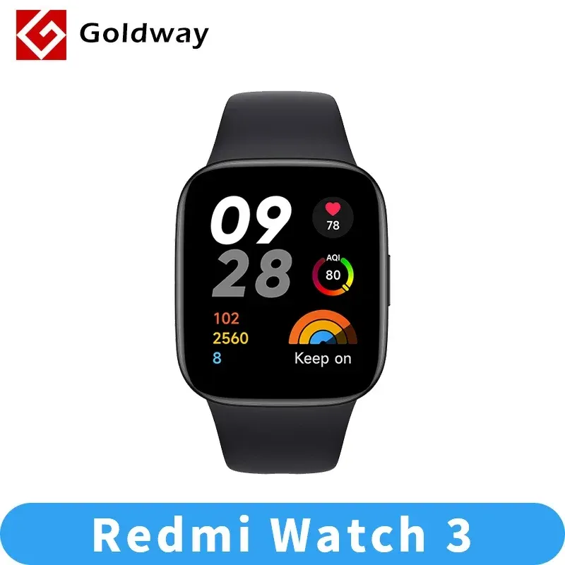 Watches Nowe Xiaomi Redmi Watch 3 GPS inteligentne zegarki 1,75 '' AMOLED EKREM 60Hz Blood Tleg That TEART SES SOS Bluetooth Call Smartwatch