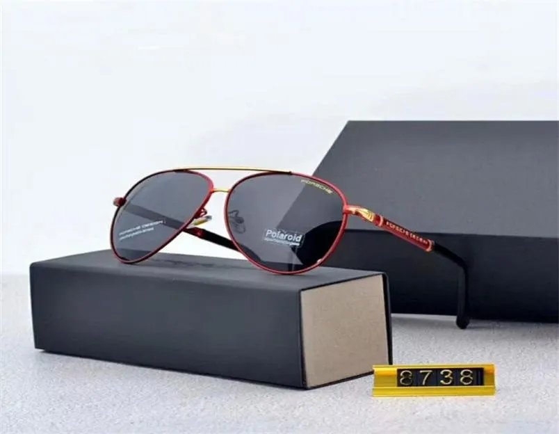 2021 luxury sunglasses Porsche men039s glasses women039s polarized Sunglasses driving toads outdoor 8738 wan7800155