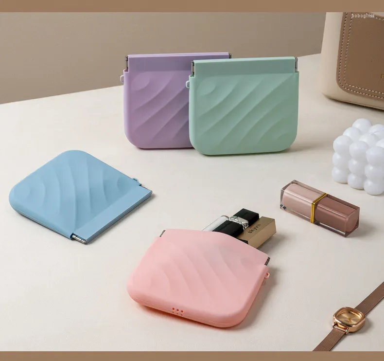 Förvaringspåsar Portable Silicone Bag Mini Makeup Pouch Travel Organizer Purse For Headset Smycken Nyckel Läppstift