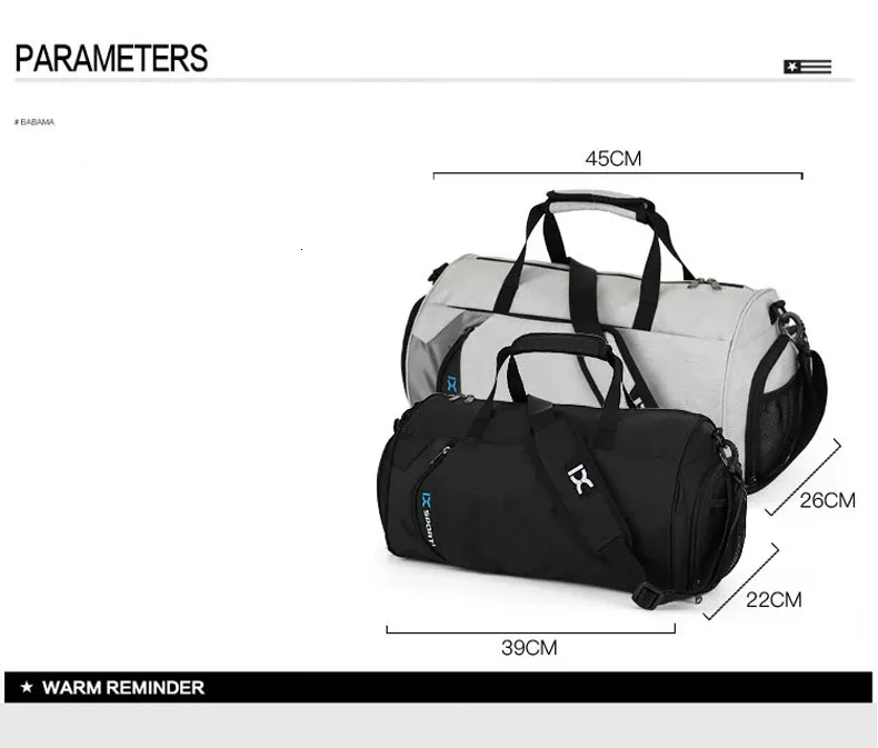 Waterproof Sport Bags Men Large Gym Bag Women Yoga Fitness Bag Outdoor Travel Luggage Hand Bag with Shoe Compartment 2019 (7)