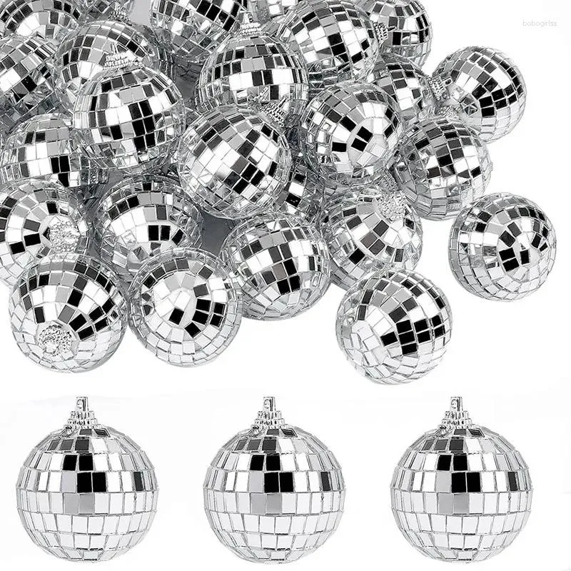 Decorative Figurines 30 PCS Disco Mirror Balls 2 Inches Reflective Ball Hanging For Christmas Tree Party Home Decorations