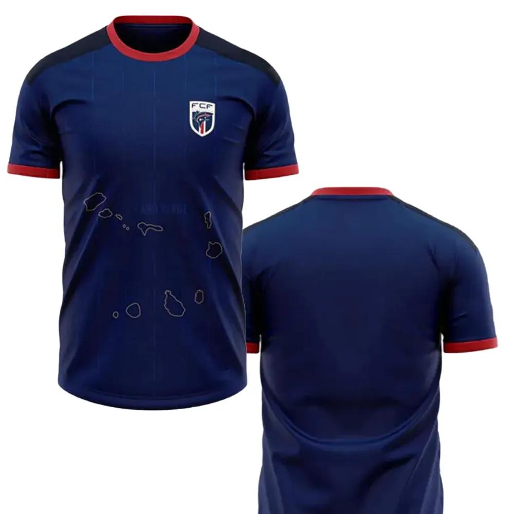 Cabo Verde 24-25 Camisas de futebol de qualidade tailandesa personalizadas dhgate dhgate desconto moda design seu próprio sportswear