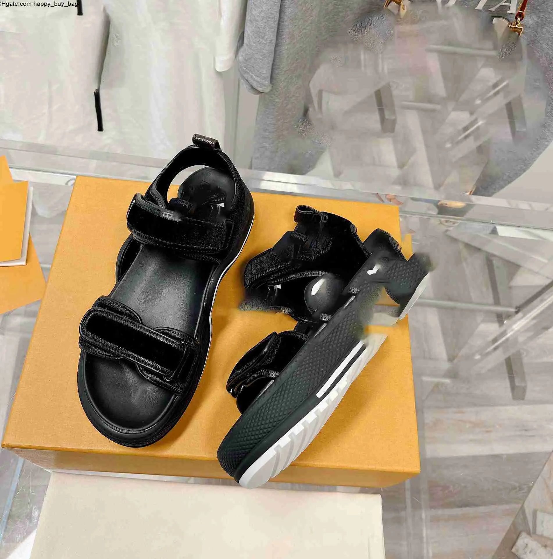 Créateur de mode de luxe pour hommes et femmes sandales pantoufles en cuir imprimé boutons en métal avec boîte 35-45 adfs dQWDXASsasccsdfqwedqwdqsx