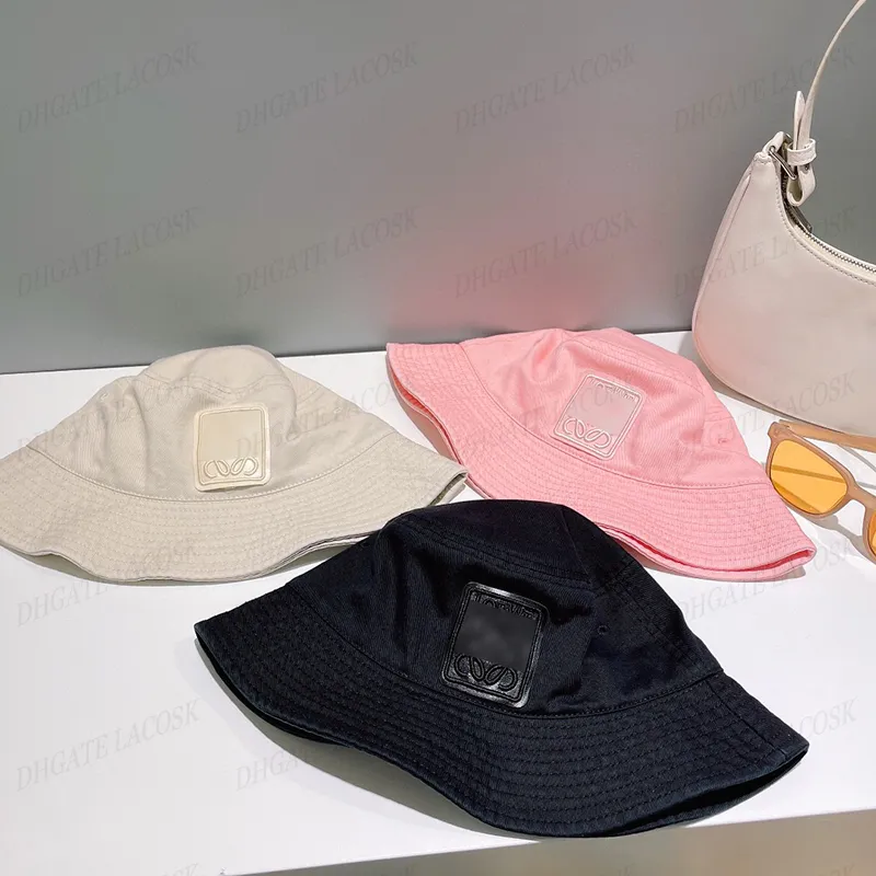 Casquettes de seau de luxe pour hommes femme chapeau de soleil chapeaux à bord avare lettre de broderie casquette de baseball à largeur réglable chapeau de pêcheur en plein air