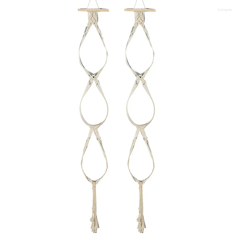 Hooks Hat Organizer Bohemian Wall Hanging Wood Boho Hangers for Display Holder (2 st)