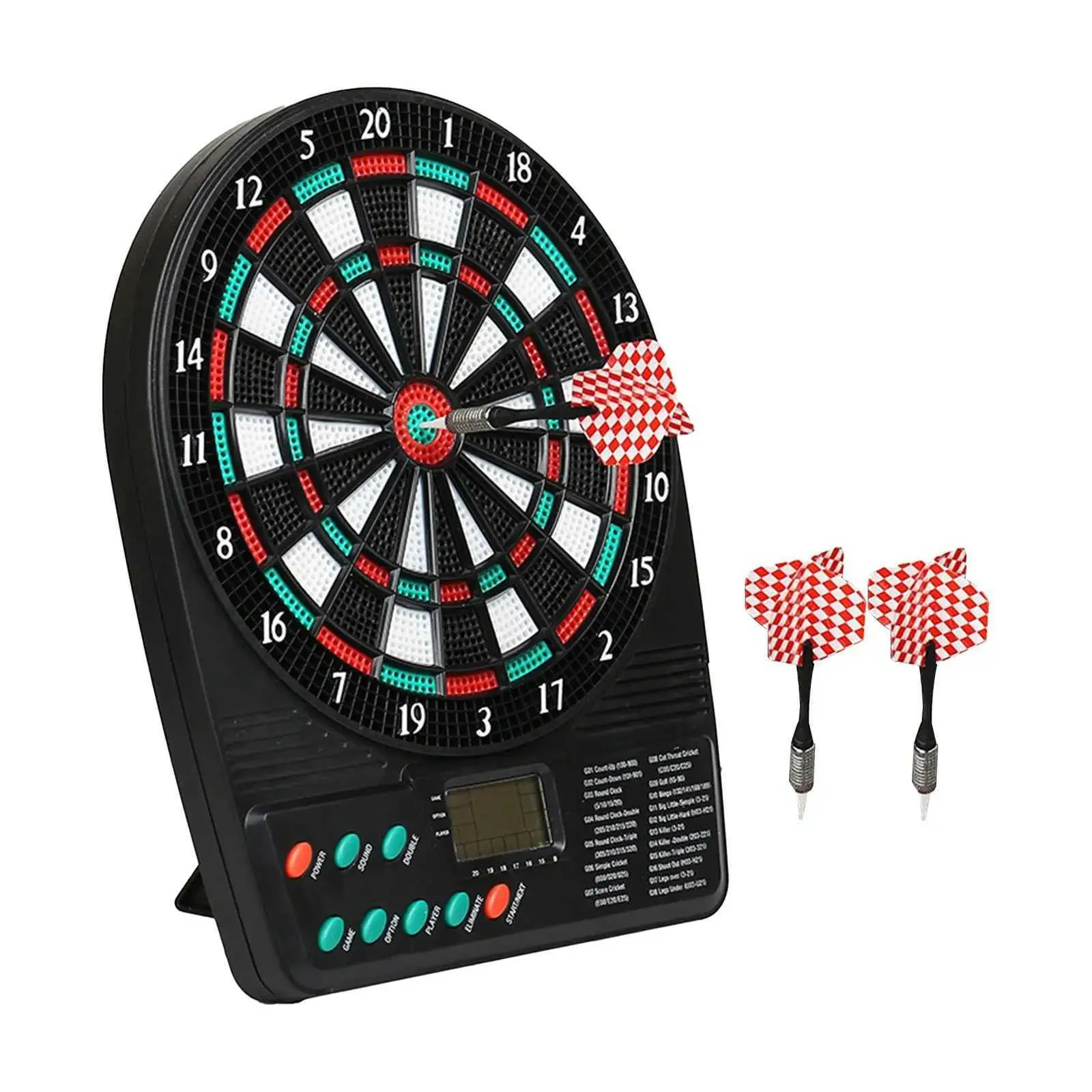 Electronic Dart Board Automatic Scoring with Soft Darts Throwing Game for Adults LCD Display Dart Plate for Outside Lawn