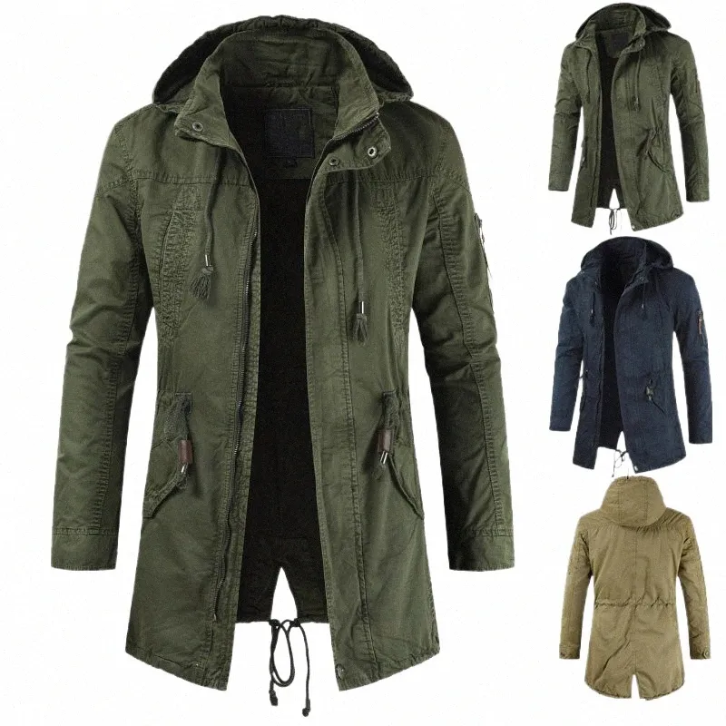 Nya dropship män jackor man trench breasted ytterkläder casual top coat militär vindbrytare fi vindtäta kläder 5813#