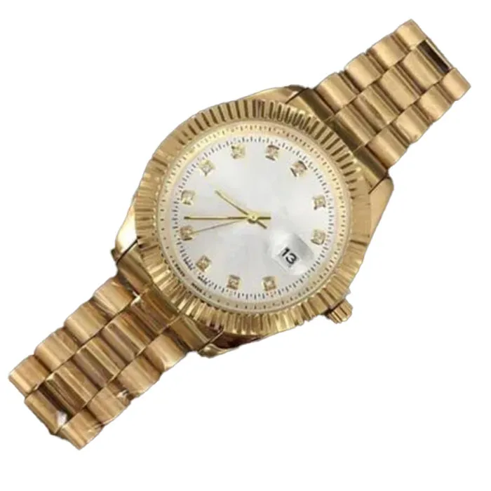 Relogio marca superior relógio de luxo masculino calendário preto baía novo designer relógios diamante alta qualidade vestido feminino ouro rosa reloj