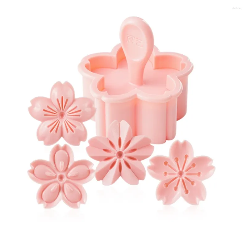 Bakning Mögel körsbärsblomverktyg Bakeware Handtryck Dessert Diy Biscuit Mold Cutter Cookie Cake Maker