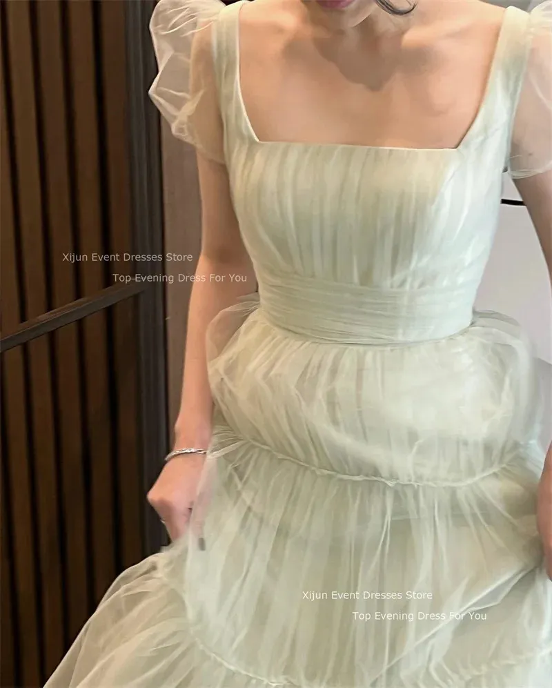 DHgate.com:Xijun Fairy Tulle A-Line Wedding Dresses Puff