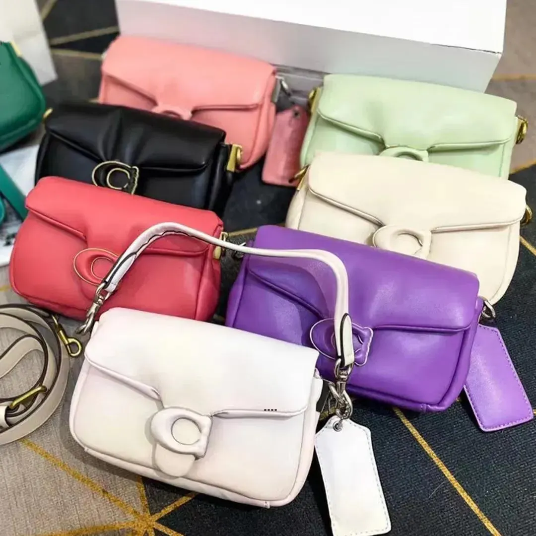 2024 Designer Women Tote Tabby Designer Messenger Luxury Tote Handbag Leather Baguette Shoulder Bag Mirror Quality Square Crossbody Fashion
