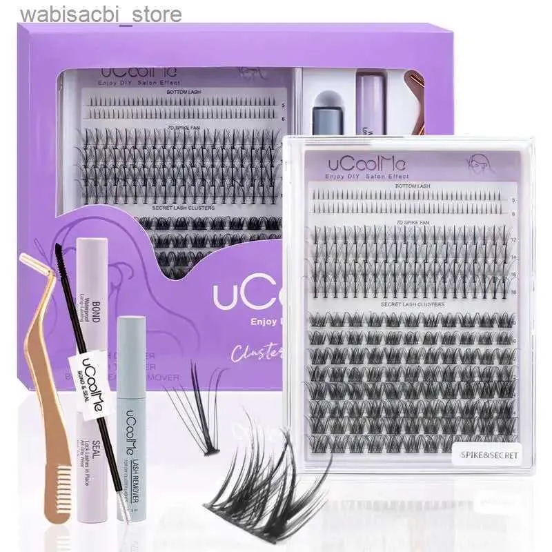 Faux cils UCoolMe Secret Flora D frisé bricolage Kit d'extension de cils fille faux cils maquillage cosmétique Set24327