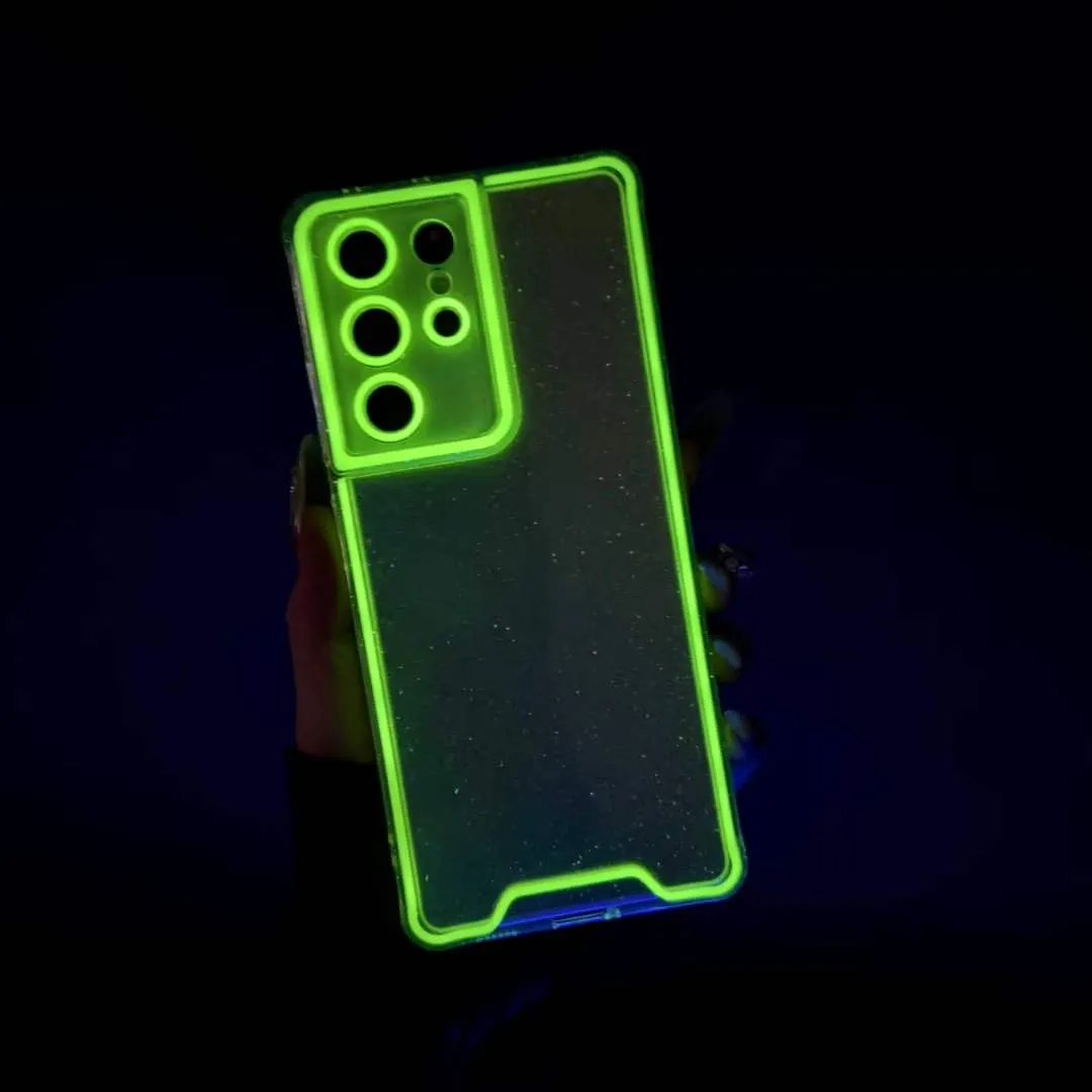 Save Big on Bulk Glow In The Dark Phone Case Samsung Transparent  Fluorescent Luminous Phone Case For Samsung Galaxy S24 Ultra S23 S22 Plus  S21FE S21