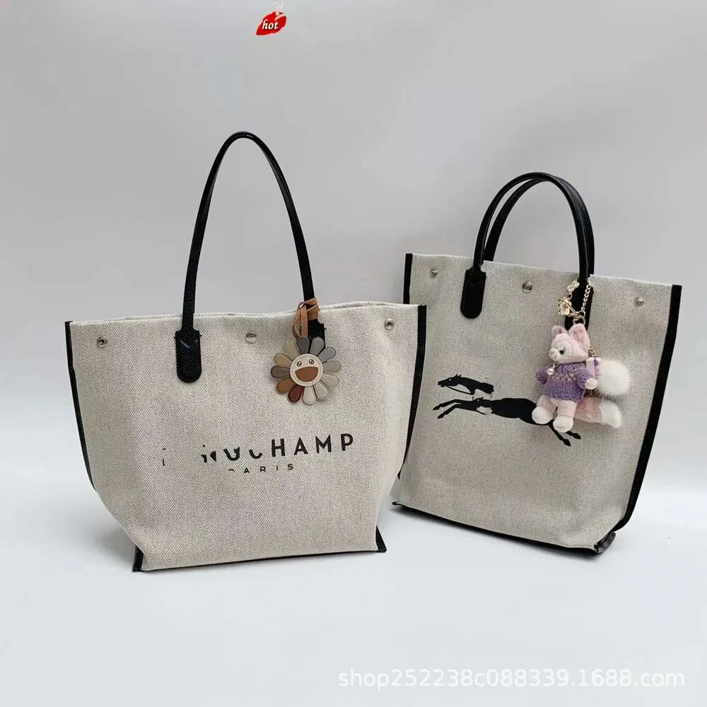 Factory Source High Quality Handbags Is 2024 Canvas Tote Bag Large Capacity Shopping Super Bucket