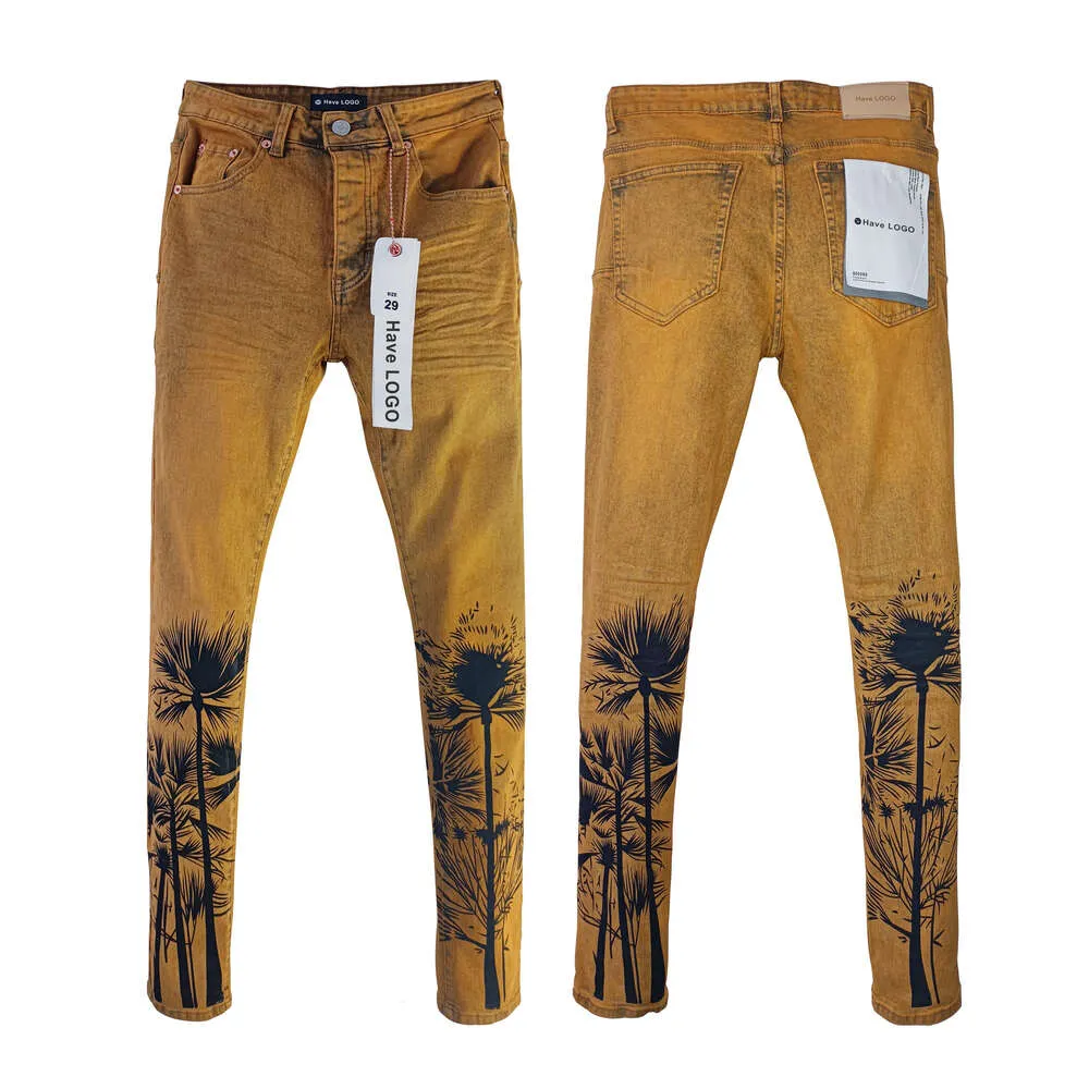 Pantalones de mezclilla morados de diseñador para hombre Jeans morados para hombre Pantalones vaqueros de diseñador para hombre Diseño recto Ropa de calle retro PURPLE Brand Jeans Pant UM2023