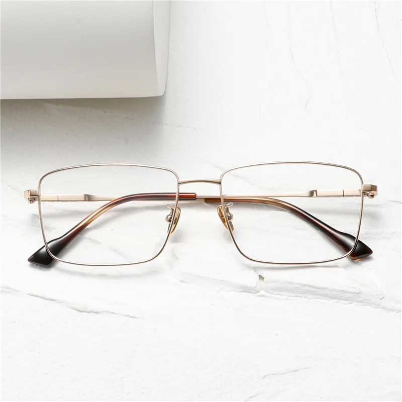 Lunettes optiques pour hommes femmes rétro designer 2109 lunettes de feuille de mode monture en titane élasticité détaillée style carré plaque de lentille anti-lumière bleue avec boîte