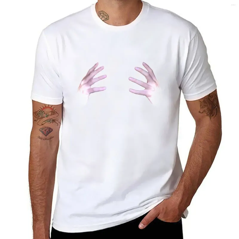 Herren-Poloshirts Jaeymeigh's Sad Ghost Hands T-Shirt-Oberteile, schnell trocknende Plus-Größen, übergroße Herren-T-Shirts