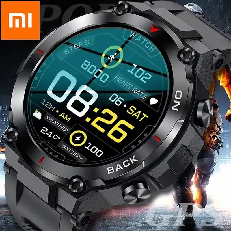 Watches Xiaomi GPS Smart Watch Men's AMOLED Display 480mah Fitness Bracelet Wristwatch 24H Heart Rate Monitor Tracker IP68 Smart Watch