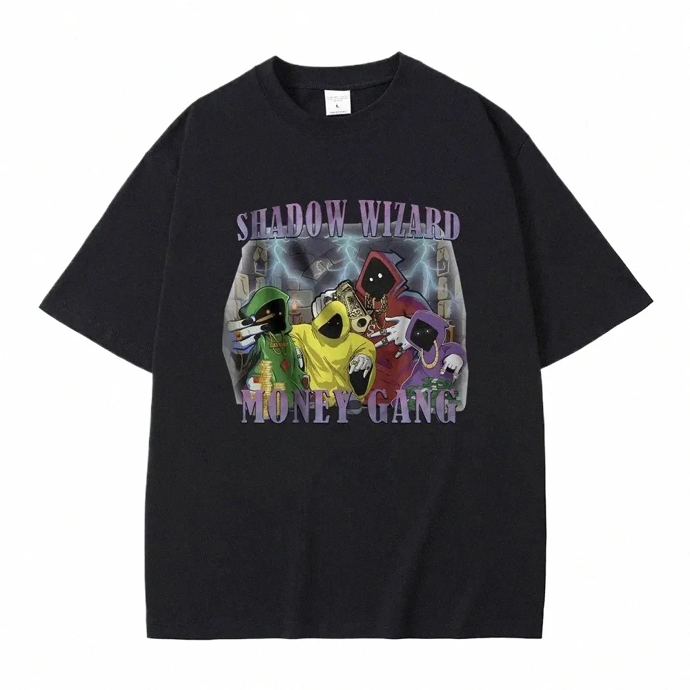 Shadow Wizard Mey Gang Funny Meme Imprimir camisetas Hombres Mujeres Casual Pure Cott Camiseta Unisex Fi Manga corta de gran tamaño h8Nl #