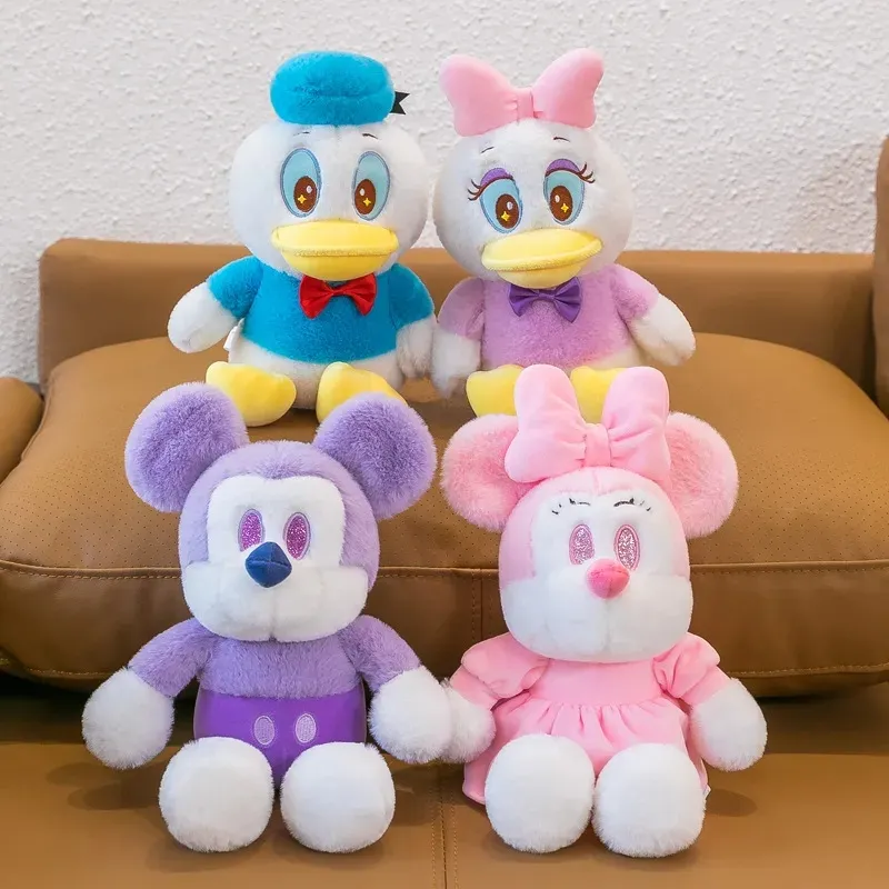 Bonito rosa mouse brinquedos de pelúcia bonecas recheado anime presentes de aniversário decoração do quarto casa