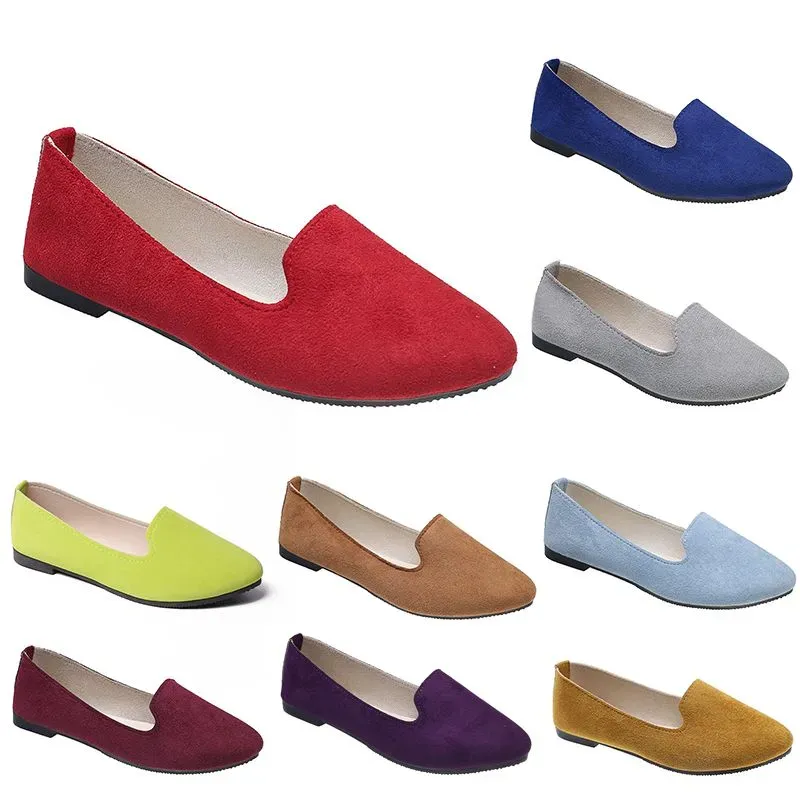 Femmes confortables chaussures décontractées formateur orange noir rouge jaune violet vert pêche violet rose baskets d'extérieur tendances dames plat slip travail chaussure de maternité A078