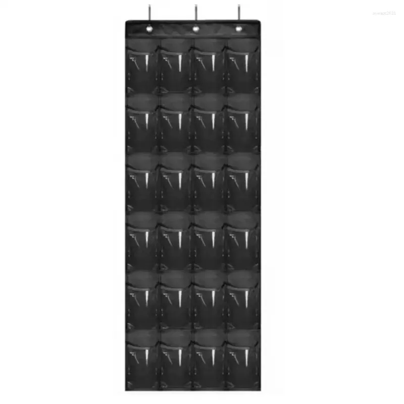 Storage Boxes Hanging Closet Shoe Organizer 24-pocket Over-the-door With Hooks Capacity Bag For Shoes Door