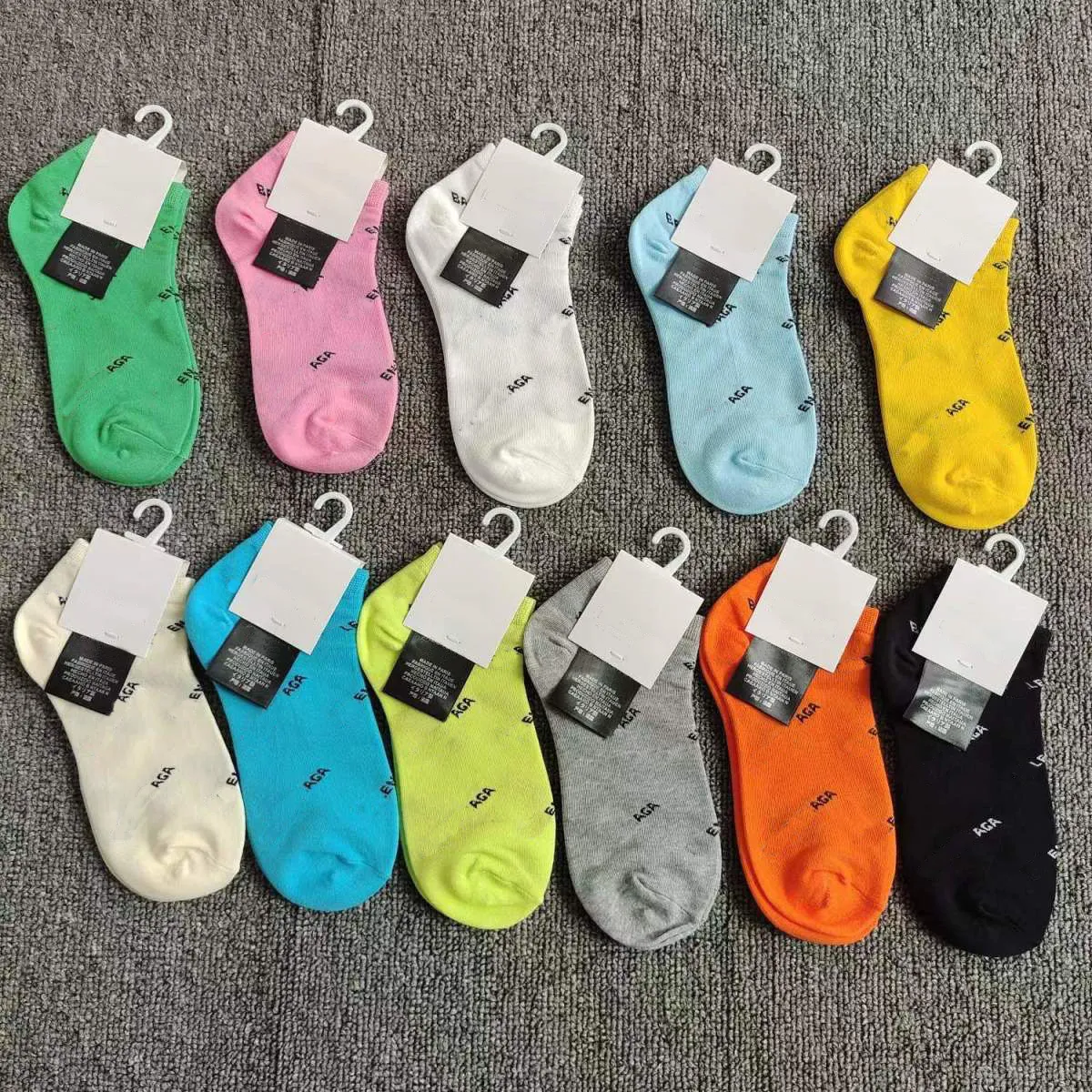 mens socks Womens sock slippers Cotton All-match classic Letter Breathable Colorful Football basketball Sports Sock freedom choose 10 color cotton