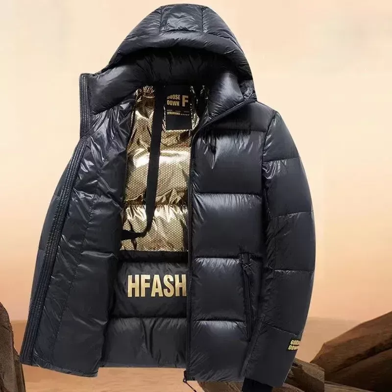 Soularge Men's Big & Tall Heavyweight Winter Jacket, Water
