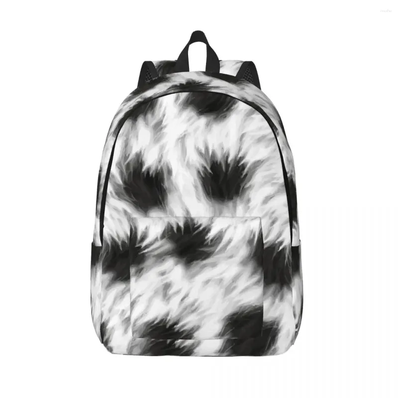 Backpack Laptop Unique Cruella Animal Texture School Bag Durable Student Boy Girl Travel