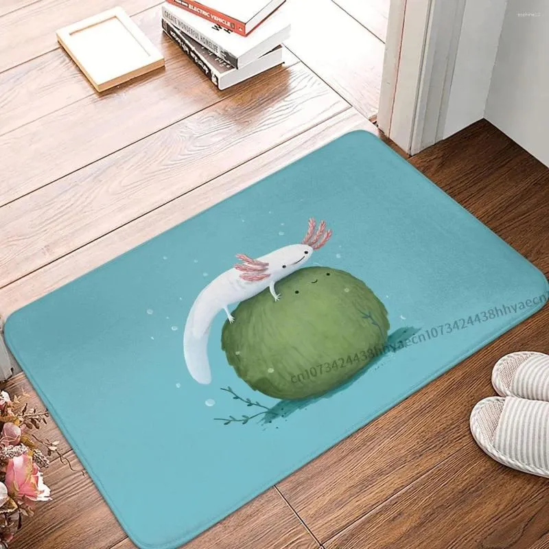 Tapis tapis de bain Axolotl sur un paillasson Mossball tapis de cuisine tapis extérieur décoration de la maison