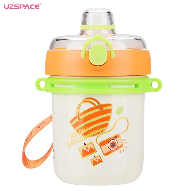 Kid Coffee Cup Thermos With Straw 316 Stainless Steel Double layer Vacuum Flask Thermal Insulated Cute Sport Water Bottle 500ml 240325