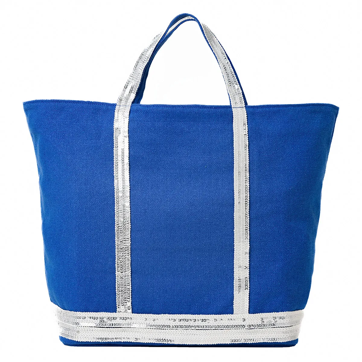 トートバッグ Vanessa Bruno Denim Shopper Bag - Cotton - Blue Denim Linen S Zipped Cabas Tote Hand or crossbody carry, zip
