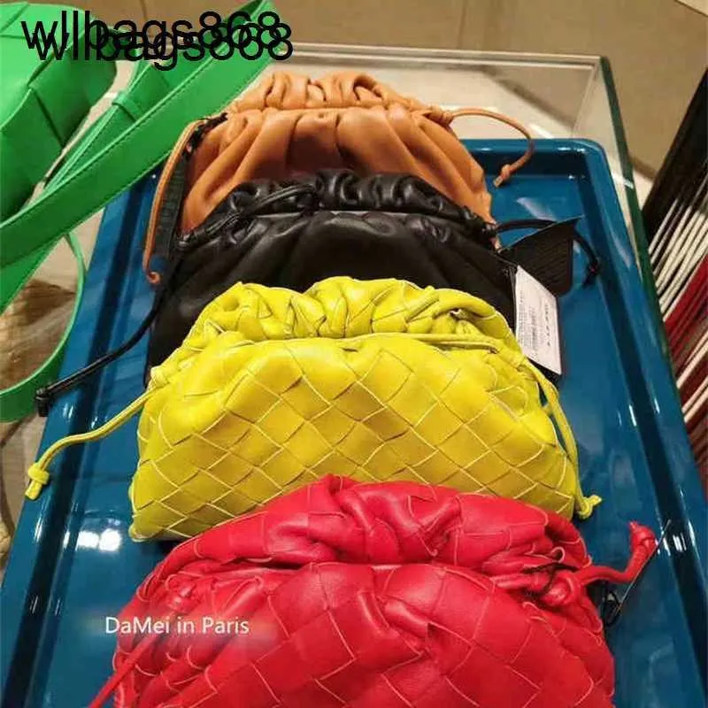 Сумка Bottegvenetas, дизайнерская гладкая плиссированная мини-сумка Baodiejia Cloud, тканая женская сумка с клецками Mxf1