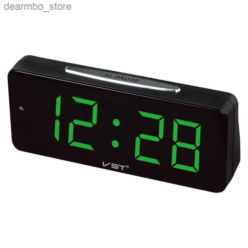 Horloges de table de bureau Grands chiffres horloges de bureau électroniques réveils numériques prise ue horloges de table d'alimentation ca avec 1.8 grand écran LED décor à la maison D24327