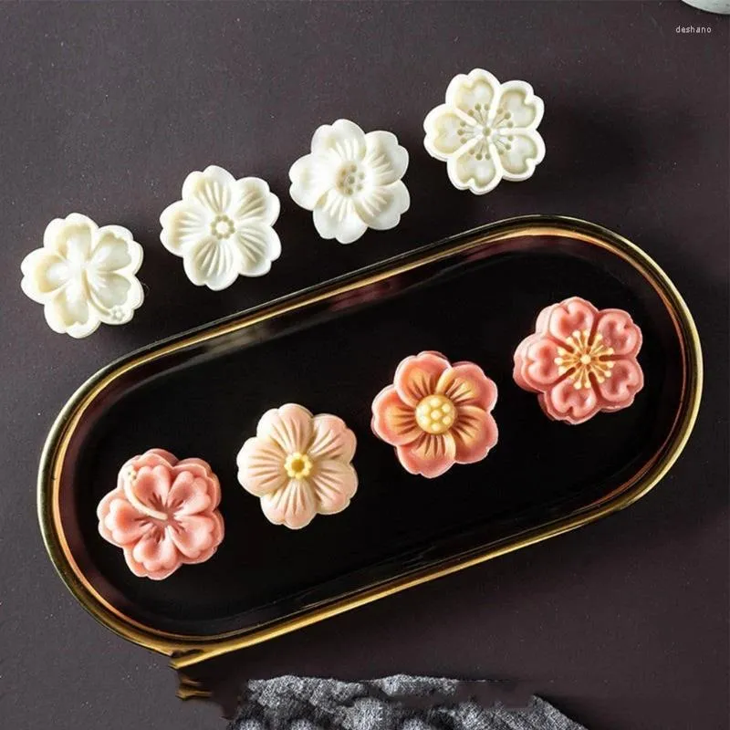 Moldes de cozimento suprimentos de cozinha estilo chinês flor forma mooncake multi-purpose reutilizável festival cookie decorar ferramenta