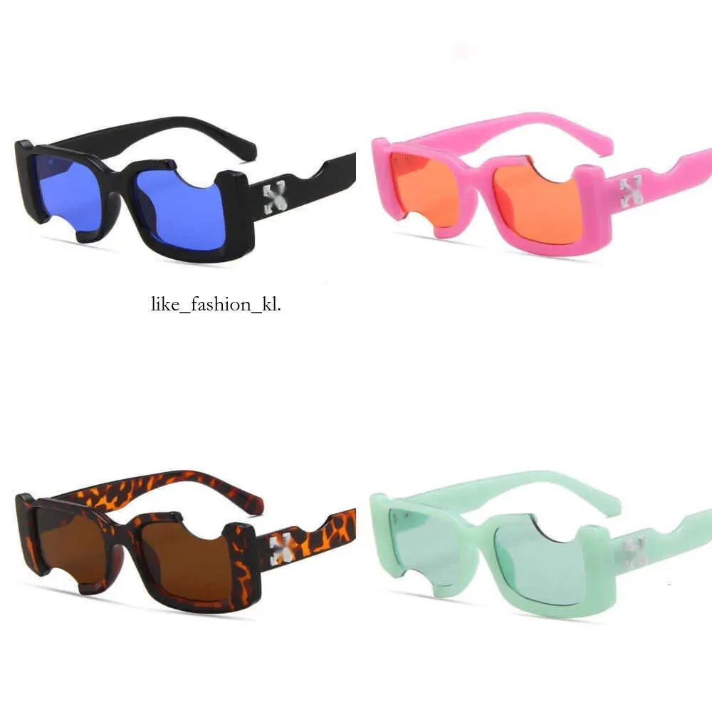 Off whiteshoes lunettes de soleil cadre lunettes flocon de neige sport voyage lunettes de soleil Hip Hop trou Sunglasse 703