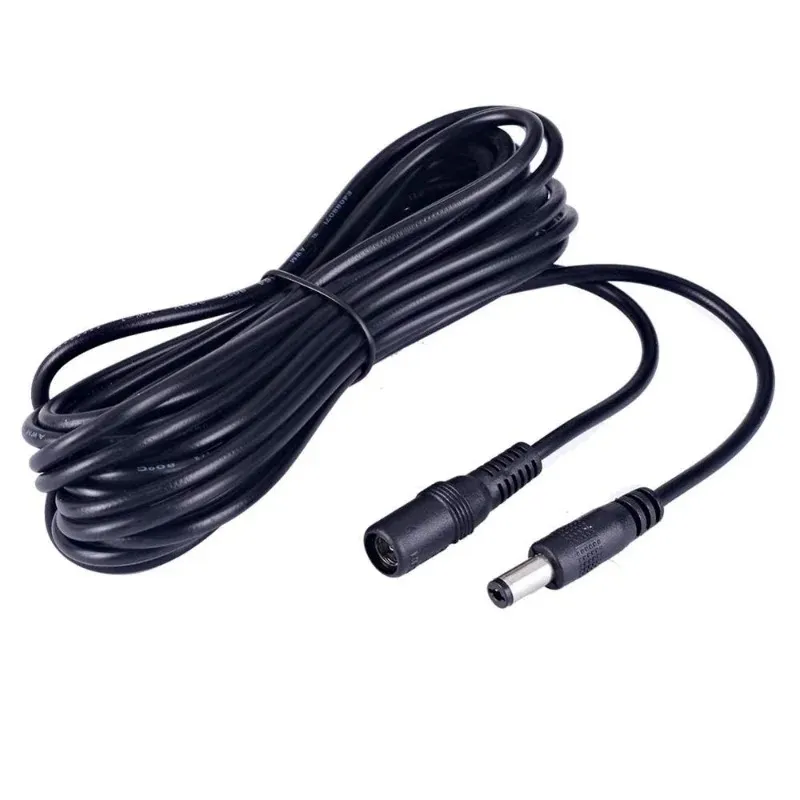 DC Extension Cable 1m 1M 1M 3M 3M 5M 3.5mm X 1.35mm 5V 2A 전원 어댑터 코드 홈 CCTV 카메라 LED 스트립을위한 남성 플러그입니다.