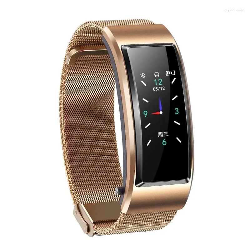 Wristwatches Bluetooth Earphone 2-in-1 Monitoring Heart Rate And Blood Pressure Multifunctional Intelligent Call Bracelet