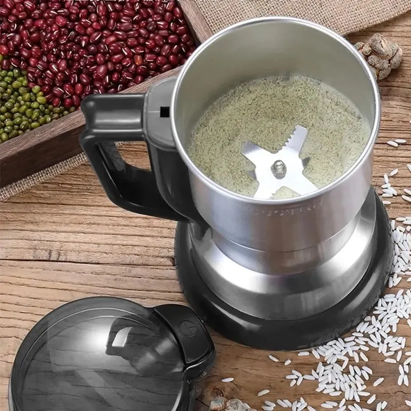 High Power Electric Coffee Grinder Kitchen Cereal Nuttrar Bönor Spices Grains Grinder Machine Multifunktionellt hem Kaffekvarn 240313