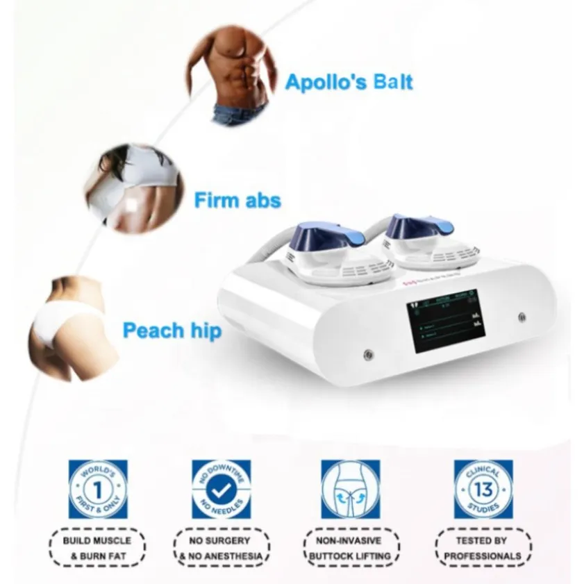 Máquina de emagrecimento dispositivo de redução de gordura energia eletromagnética tonificação abs e nádegas liting emslim hi-ems machine532