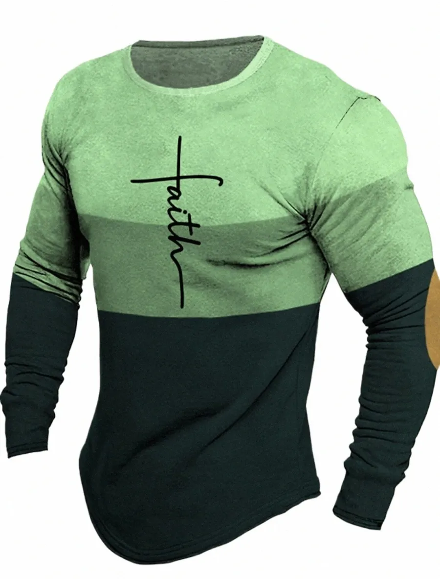 Herren Fi Designer Casual Herren Cross Line 3D-gedrucktes T-Shirt Retro-Set Einfache moderne Straße Run Fitn Sports LG Sleeve V5sb #