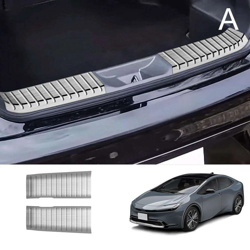 Upgrade Achterbumper Voetplaat Kofferbak Instaplijsten Guard Pedalen Cover Protector Auto Accessoires Voor Toyota Prius 60 Serie 2023 202 X4a6 Upgrade