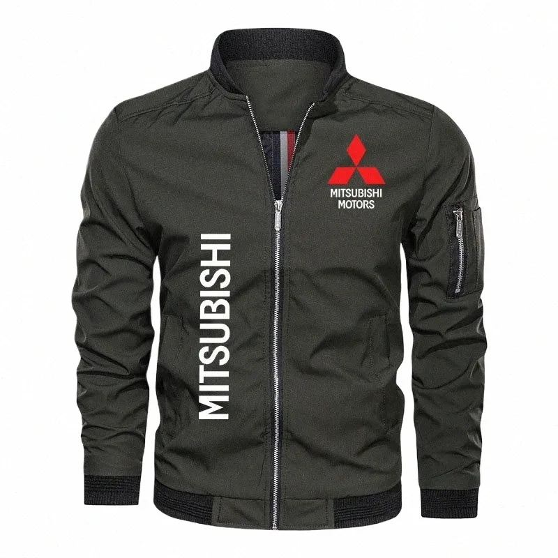 2022 Nouvelle veste de bombardier pour hommes Logo de voiture Mitsubishi imprimé Veste tactique pour hommes Fi Casual Veste pour hommes en vrac M-7XL b5gM #