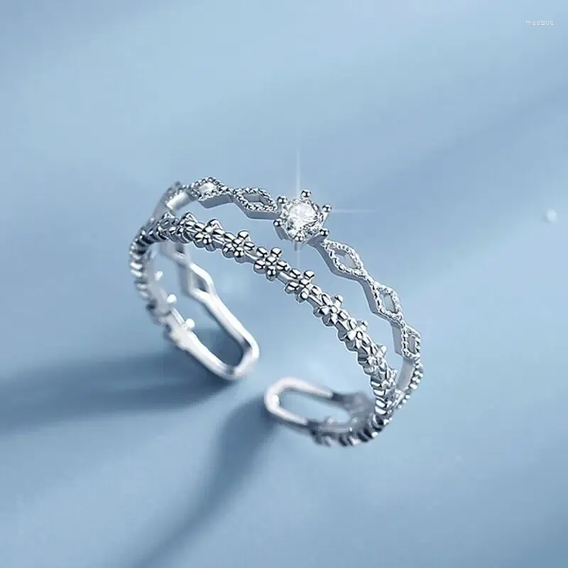 Bagues de cluster Boho Vintage Crystal pour femmes mariée mariage fiançailles mode fête bijoux cadeaux en gros