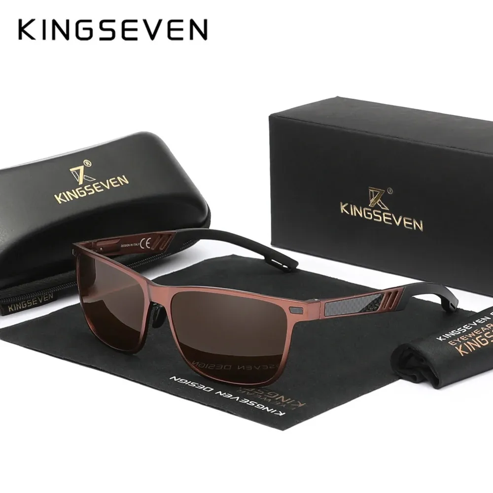 النظارات الشمسية Kingseven للرجال الذين يقودون العين حماية UV400 نظارات رياضية خاصة تصميم Goggle Women Eyewear 240322