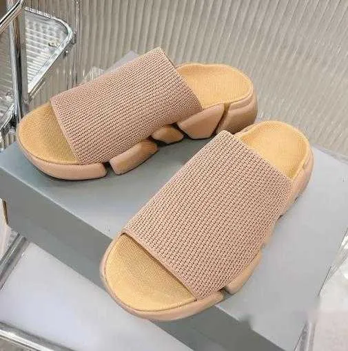 Designer Slides Mens Tisters Socks Printing Leather Web Black Shoes Fashion Luxury Summer Sandals Beach Sneakers Storlek 36-45